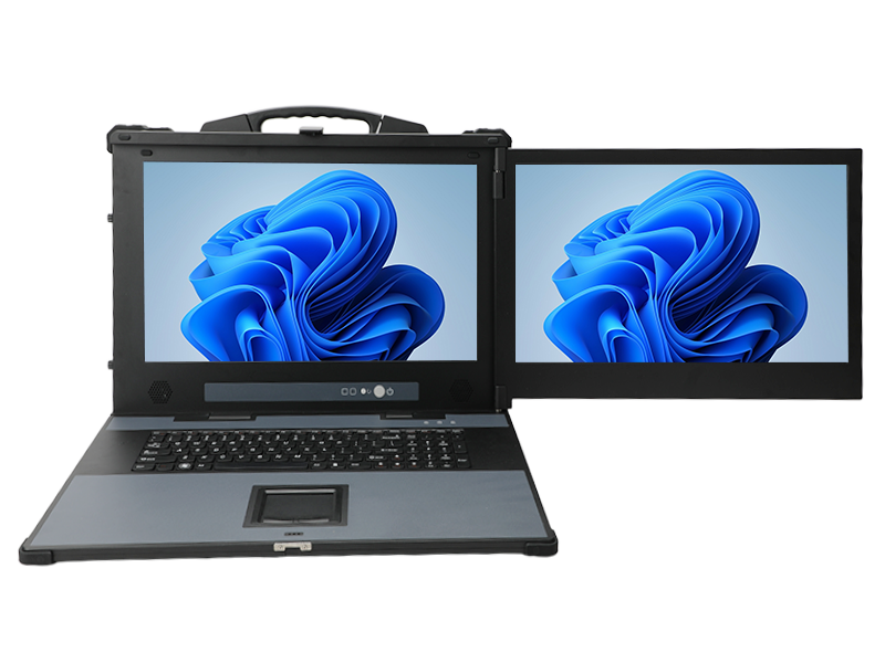 下翻雙屏工業(yè)便攜機(jī),DDR4千兆網(wǎng)口便攜主機(jī),現(xiàn)場檢測終端,DTG-1427ZD-BQ670MA1