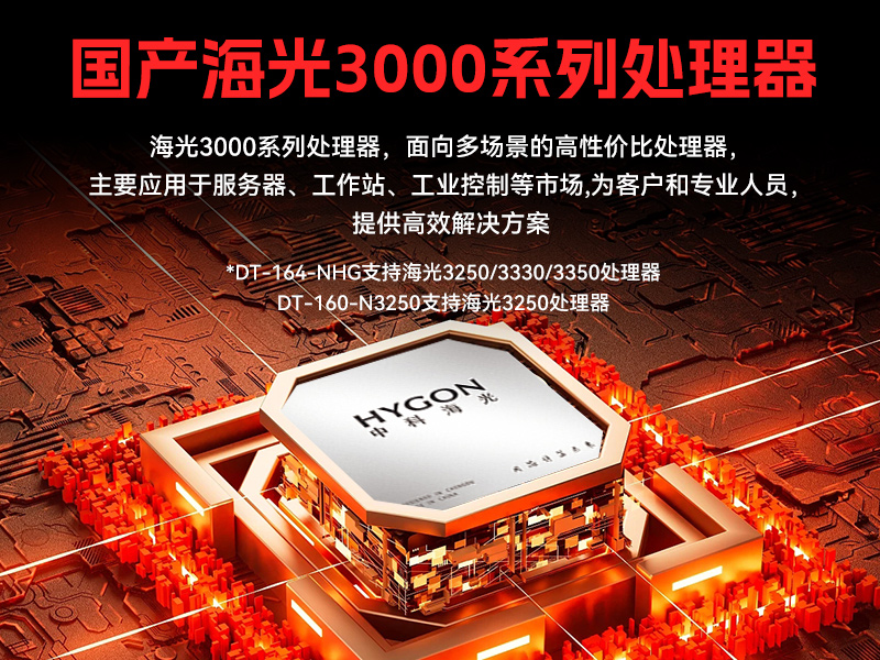 國產(chǎn)化海光3350工控機(jī),科研單位數(shù)據(jù)工控電腦,DT-164-NHG